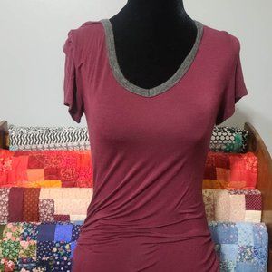 Maroon and Gray T-Shirt